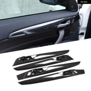 BMW 4個 カーボン X1 F48 2016-2018 ABS プラスチック 室内ドア 装飾 ストリップカバー トリム X2 F47 2018
