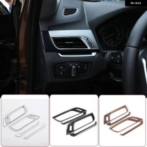 BMW カーボン X1 F48 2016-2021 車 ABS プラスチック クロームサイド エアコン ベントカバー トリム X2 F47 2018-2021