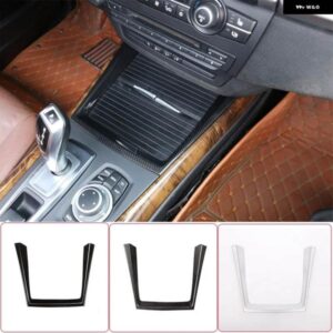 BMW X5 E70 2008-2013 ABS インテリア カーセンター コンソール フレーム 装飾 水カップホルダー フレーム トリム ストリップカーアクセサリー