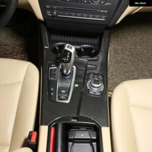 BMW LHD RHD X3 F25 X4 F26 2011-2017 中央 制御 ギアパネル カバー ABS カーボンカーアクセサリー