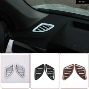 BMW 2 パック ABS クロームカーボン ダッシュボード サイド空調ベントカバー トリム X1 F48 2016-2019 カーアクセサリー