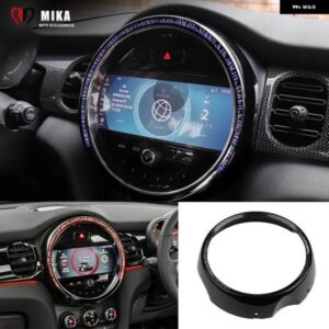 ミニクーパー F55 F56 F57 中央 制御 画面ナビゲーションパネル カバー インテリア アクセサリー自動車 装飾 フレーム トリム