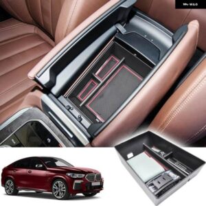 BMW 互換性の X5 G05/X6 G06/X7 G07 2019-23 センター コンソール オーガナイザー トレイ アームレスト ボックス 自動車 インテリア
