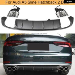 アウディ リアバンパー ディフューザーリップ スポイラー A5 SLINE ハッチバック 2 ドア 2017-2019 リアリップ スポイラー PP