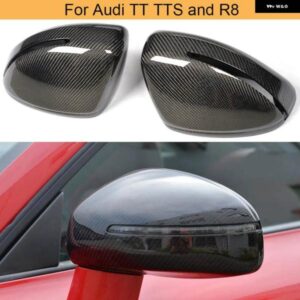 アウディ バックミラー カバー キャップ TT TTS 8J MK2 MK3 2008 - 2017 交換ミラー キャップシェルカーボン