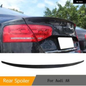アウディ PU 素材リアトランク スポイラー ブーツ 翼リップ A8 2013 リアテール ブーツ リップトランク スポイラー
