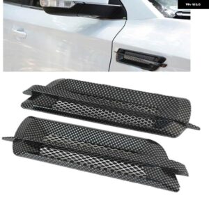 アウディ BMW 2個 汎用 ABS サイドエアベントフェンダーカバー 穴吸気ダクトフローグリル 装飾 ステッカー メルセデス ホンダ