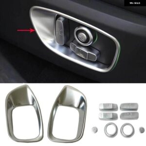 ジャガー カー スタイリング F-PACE F ペース 2016 2017 クロームシート調整スイッチ ボタン カバー パネル トリム アクセサリ
