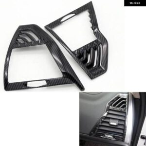BMW X3 G01 2018 ABS カーボン/クロームマット車内サイド空調エアベント アウトレット カバー トリム カーアクセサリー