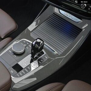 BMW カーボン X3 G01 X4 G02 2022 ギアシフト ノブ中央ハンドブレーキカバー インテリア オートアクセサリー ステッカー トリム