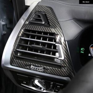 BMW X3 X4 G01 G02 2022 ABS カーボン/ピーチウッドカーサイド エアコン エア アウトレット ベントカバー トリム インテリア アクセサリー