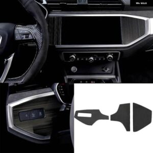 アウディ 3ピース ステンレスカーアクセサリー Q3 2019 2020 ダッシュボード 装飾 カバー トリム ステッカー スタイリング