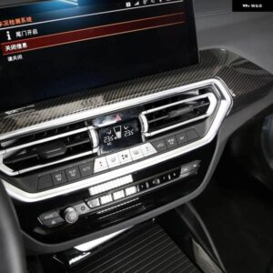 BMW X3 X4 G01 G02 2018-2021 2022 ABS カーボンピーチカーセントラルコントロール エアコン ベント アウトレット トリム カバー インテリア