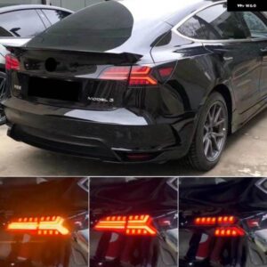 テスラ カー スタイリング テールランプ モデル 3 モデル Y 2016-2023 テールライト LED ダイナミック信号 DRL ブレーキリバ