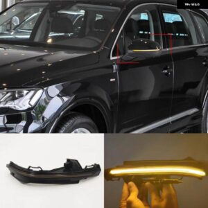 アウディ 1ペア Q5 年度 2018 2019 2020 Q7 4M 2016-20 LED ダイナミックウィンカー ウインカーシーケンシャルサイドミラー ライト
