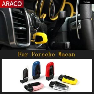 ポルシェ マカン ABS ワン ボタン スタート パッシブ キーレス キー カバー フリップ リモート折りたたみキー カバー FOB ケース シェル