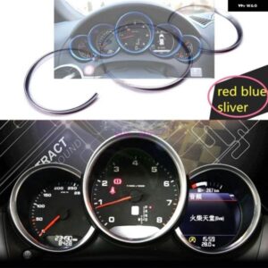 ポルシェ マカン 911 カイエン パナメーラボクスターアクセサリー 3色 ダッシュボード ダッシュボード 装飾 リング ステッカー スタイリング