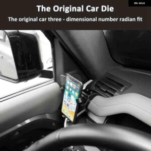 ランドローバー ダッシュボード サイド電話 ホルダー マウント 合金 ディフェンダー 90 110 2020 2021 2022 カー アクセサリー