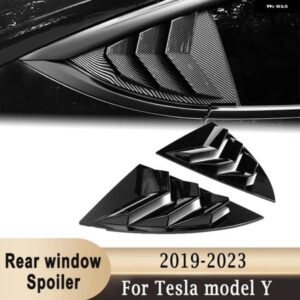 テスラ サイドウィンドウクォータールーバースクープスポイラー モデルY 2019-2022 サイド エアベント カバー トリム スポーツスタイル
