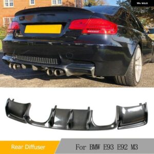 BMW カーボンリア バンパー ディフューザーリップ 3シリーズ E92 M3 2007-2013 リア バンパー ガードリップディフューザースポイラー