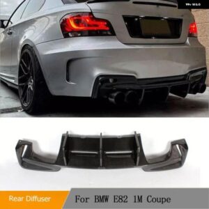 BMW リア バンパー ディフューザーリップスポイラー 1シリーズ E82 1M バンパー 2011 - 2017 リアディフューザーリップスポイラー カーボン