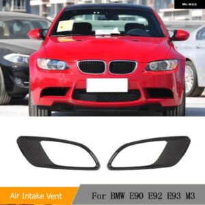 BMW ボンネット ボンネット エアベント カバー 3シリーズ E90 E92 E93 M3 2008 - 2013 カーボンフロントフード エンジン エアベント トリム カバー