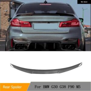 BMW リア トランク リップカーボンリアスポイラー 5シリーズ G30 G38 530I 540I F90 M5 2017-2023 リア トランク レーシングスポイラー