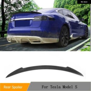 テスラ リア トランク ウィングスポイラー モデル S セダン 4 ドア 2012 - 2019 リア トランク ブーツ スポイラー ウィングカー