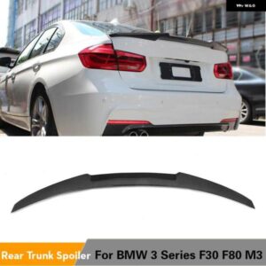 BMW リア トランク スポイラー F30 F35 F80 316I 318I 320I 335I 340I ベースセダン M3 2014 - 2018 リアブーツ ウィングカーボン/ABS