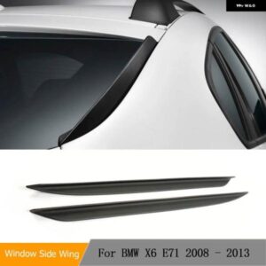 BMW PU リアウィンドウ ウイング スポイラー ブーツ リップ X6 E71 2008 - 2013 リアウィンドウサイドスポイラー ウイン グリップ スタイリング