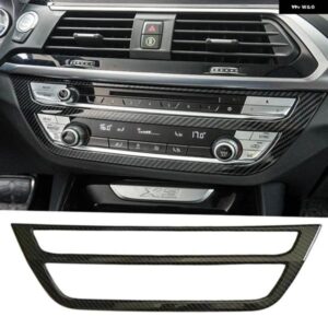 BMW X3 G01 2017 2018 2019 ABS カーボン CD コントロール パネル 空調調整ボタン フレーム カバー トリム ステッカー