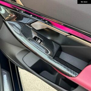 BMW 2個 5シリーズ G60 2024 2025 ABS カーボン インテリア カー アクセサリー WINDOWS アッパースイッチ パネル ガラスリフト コントロール カバー