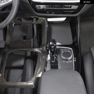 BMW ABS カーボン X3 G01 X4 G02 2022 ギア シフト ノブ中央ハンドブレーキカバー インテリア オート アクセサリー ステッカー トリム