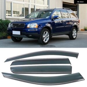 ボルボ XC90 2009-2014 ウインドバイザー ディフレクター ベンチバイザー ドアサイドウィンドウエアガード ディフレクター 雪太陽の