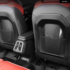 BMW ABS カーボンカーインナーシートバックカバー トリム X1 U10 2023 2024 2025 リアシェル トリム 汚れ防止パッド ガードカバー