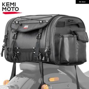 BMW オートバイ テールバッグツーリング キャリア バッグ 60L 拡張可能な 防水 リアラック トランク パニアバッグ 汎用 R1250GS R1200GS