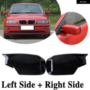 BMW バックミラー カバー ウイング サイドミラー キャップ 3シリーズ E46 1998-2005 5シリーズ E39 1996-2003 セダンカー アクセサリー