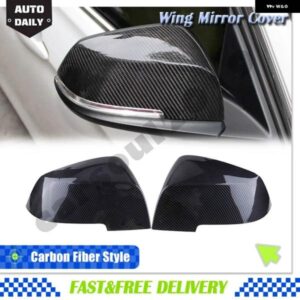 BMW 2個 バックミラー カバー キャップカーボンブラック シリーズ 1 2 3 4 X M 220I 328I 420I F20 F21 F22 F23 F30 F32 F33 F36 X1