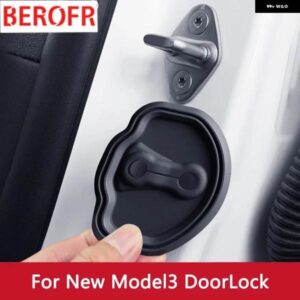 テスラ MODEL3 4個 ドアロックラッチカバー シリコンミュートダンピング クッション 防止カバー モデルY 2024