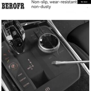 BMW 中央 コントロール パネル ボタンキーシリコン ステッカー パッド コンソール トリム 3 4シリーズ G20 G21 I3 2023 A スタイル