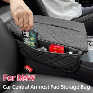 BMW 中央アームレストパッド 収納 袋 G30 G38 F10 F11 F15 F16 G05 G06 X5X6X7 G32 6GT LHD オートセンターアームレストマット アクセサリー