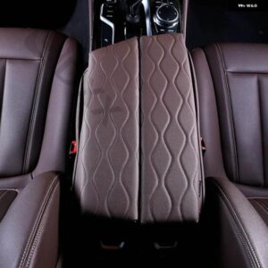BMW アームレストカバー クッション 5シリーズ G30 G38 6GT G32 2018-2022 レザーセンター コンソール カバー マットアームレスト 収納 ボックス パッド