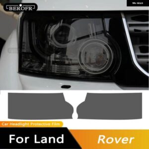 ランドローバー ヘッドライト ティントスモークブラックフィルムクリア TPU ステッカー ディスカバリー 4 LR4 2009-2016 アクセサリー