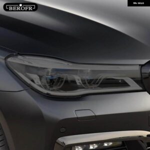 BMW G11 G12 F01 F02 7シリーズ 2009-2020 ヘッドライト ティントスモークブラックフィルムクリア TPU ステッカー アクセサリー 2P