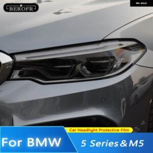 BMW 5シリーズ G30 M5 F90 2017-2020 車 FAMP フィルム ヘッドライト ティントブラックフィルムビニール テールライト クリア TPU ステッカー