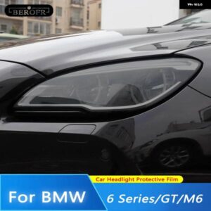 BMW 2個 6シリーズ F06 F12 F13 M6 GT G32 15-17 18-20 ヘッドライト ティントブラックフィルムビニールクリア TPU ステッカー