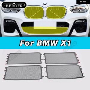 BMW X1 カー アクセサリー フロント グリル インサートネット 防虫 防塵 ゴミ防止インナーカバー ネット ステンレスメッシュ