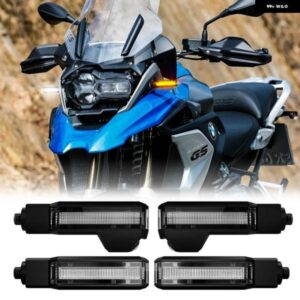 BMW LED ウィンカーライト R1200GS F650GS F800 R1200 オートバイ フロント/リアインジケーターフラッシュライト投影 ハザード灯