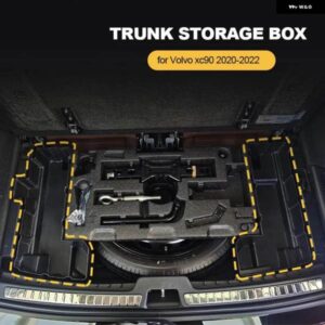 ボルボ カー スタイリング XC90 トランク 収納 ボックス 2020-23 車 アクセサリー