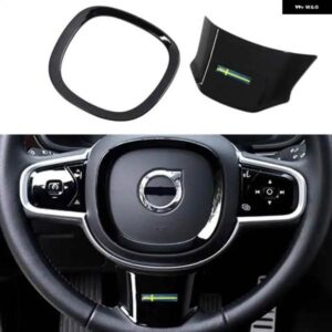 ボルボ S90 XC60 V90 XC90 S60 V60 XC90 ステアリングホイール 装飾 リング インテリア ステアリングホイール フレーム アクセサリー